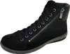 A black leather boot with a zipper and laces, shown against a white background. Anteprima dell’immagine prodotto