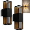 SSC-LUXon 2 Stück REVALO Up and Down Lampe schwarz gold – Produktbild-Vorschau 1