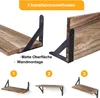 OKWISH Wandregale 4 Ablagen 42 x 15.5 cm Schweberegal Produktbild-Vorschau 8