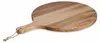 Tagliere per pizza Relaxdays, tagliere rotondo in legno di Anteprima dell’immagine prodotto 9