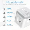 VOOMY 7-in-1 Mehrfachstecker – Steckdosenadapter 4-Fach mit Produktbild-Vorschau 5