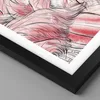 Gerahmtes Poster - Schwarzer Rahmen - Flamingo Pink Exotik Produktbild-Vorschau 2