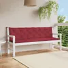 Cuscini per panca da giardino 2 pz. Tessuto Oxford rosso Anteprima dell’immagine prodotto 2