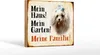 Holzschild Hund 18x12cm Malteser mein Haus Garten Familie Produktbild-Vorschau 2