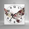 Wanduhr - Quadrat - Glasuhr - Vogel Abstraktion - 30x30cm - Produktbild-Vorschau 3