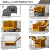 (Creme) 2 Stück Wannenstuhlbezüge mit Kissenbezug, Produktbild-Vorschau 8