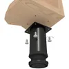 Verstellbare Stahlmöbelfüße 6 cm mit Montageplatte, Produktbild-Vorschau 4