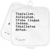 Mr. & Mrs. Panda Topflappen Hinfallen. Aufstehen. Krone Produktbild-Vorschau 1