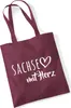Huuraa Jutebeutel Sachse mit Herz 10 Liter Burgundy Produktbild-Vorschau 1