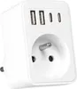 Vayox VA0375 Zásuvkový adaptér 1 přihrádka + 2x USB-A + 2x Náhled obrázku produktu 1