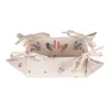 Cestino per il pane Clayre & Eef 35x35x8 cm Beige Blu Anteprima dell’immagine prodotto 3