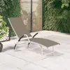 Sonnenliege Textilene und Aluminium Taupe Produktbild-Vorschau 2