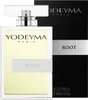 A bottle of Yodeyma Root Eau de Parfum for Men and its packaging. Voir les images du produit