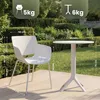 Gartenmöbel-Set SARA mit 2 Stühlen - 168x60x80cm, Produktbild-Vorschau 2