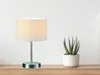 Trio Lampe de table argent mat Abat-jour tissu blanc Ø 20cm Voir les images du produit 17