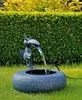 Metallbrunnen mit Vogel Produktbild-Vorschau 4