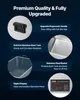 Marketing image highlighting features of an ultrasonic cleaner. Podgląd zdjęcia produktu