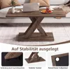 COSTWAY Couchtisch, Wohnzimmertisch mit Holzoptik & Breiten Produktbild-Vorschau 6