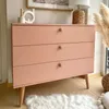 Commode 100cm NATURA Rose Pastel 3 tiroirs Soft-Close Voir les images du produit 6