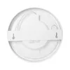 The back of a white circular LED light fixture with mounting hardware. Produktbild-Vorschau