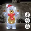 Monzana LED Acryl Figur Weihnachten Außen Innen Schneemann Produktbild-Vorschau 3