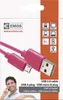 Nabíjecí a datový kabel USB-A 2.0 / micro USB-B 2.0, 1 m, růžový Náhled obrázku produktu