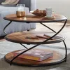Couchtisch FineBuy Massivholz 58x58x40,5 cm Sofatisch Rund Produktbild-Vorschau 1
