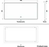 AICA LED Badspiegel 160x80cm Touch/Wandschalter Wandspiegel Produktbild-Vorschau 7