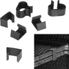 Close-up of black plastic clips for outdoor furniture. Náhled obrázku produktu