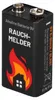 A 9V alkaline battery for a smoke detector. Produktbild-Vorschau