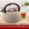 Bollitore In Acciaio Inossidabile 2,5 L Lava Beige Mg Anteprima dell’immagine prodotto 2
