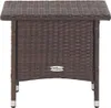 vidaXL Tavolino marrone 50x50x47 cm in poly rattan Anteprima dell’immagine prodotto 1