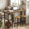 Ensemble Table et 2 Tabourets de Bar Hauts Bealife TB31 - Voir les images du produit 1