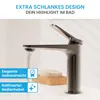 Badarmatur Aldeya Einhebelmischer anthrazit modernes Design Produktbild-Vorschau 3