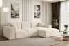 A modern living room with a beige sectional sofa, abstract art on the wall, and marble coffee tables. Produktbild-Vorschau