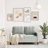 vidaXL 2-osobowa sofa jasnoszara 120 cm aksamitna Podgląd zdjęcia produktu 3