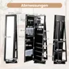 COSTWAY Armoire à bijoux, armoire à glace avec miroir Voir les images du produit 3