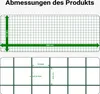 Wiltec drôtené pletivo zelené 1x5 m 100 cm výška 0,9 mm Náhľad obrázku produktu 6