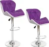 Two purple and white bar stools are shown against a white background. Anteprima dell’immagine prodotto