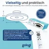 Gologi Deckenventilator mit Beleuchtung - Ø60cm - LED RGBW Produktbild-Vorschau 4