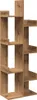 A wooden bookshelf with an asymmetrical design. Náhled obrázku produktu