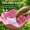 1 Stuick,Vogeltränke Blume aus Metall,Handgefertigter Produktbild-Vorschau 2
