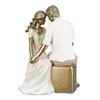 Gilde Figuur, set van twee, "Omhelzing", polyresin, crème, Productafbeelding-voorbeeld 3