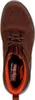 Top-down view of a brown Skechers men's slipper. Podgląd zdjęcia produktu