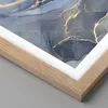 Gerahmtes Poster - Rahmen in heller Eiche - Gold Blau Farbe Produktbild-Vorschau 2