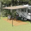 vidaXL Tappeto tenda colore sabbia 250x500 cm HDPE Anteprima dell’immagine prodotto 2