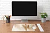 MuchoWow® Mauspad Mousepad Farbe - Braun - Beige 60x30 cm - Produktbild-Vorschau 4