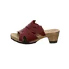 Think ZUNDA Damen Pantoletten - Pantolette rot Elegant NEU Produktbild-Vorschau 2