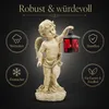 INtrenDU Grabengel mit roter Laterne 37 cm Polyresin Produktbild-Vorschau 3