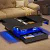 UnboxG Couchtisch 78×78×43 cm Schwarz, Hochglanz Produktbild-Vorschau 1